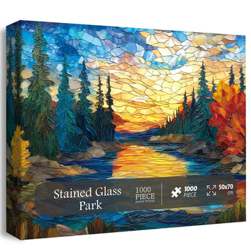 Parque de vidrieras rompecabezas Puzzle 1000 piezas